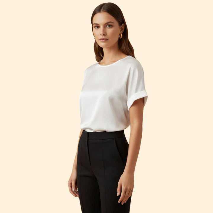 Women’s Elegant Satin T-Shirt