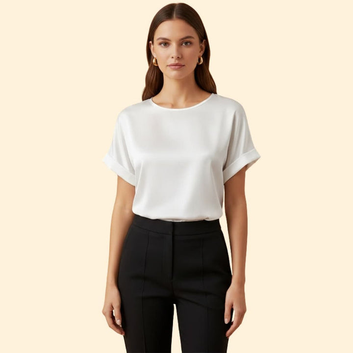 Women’s Elegant Satin T-Shirt