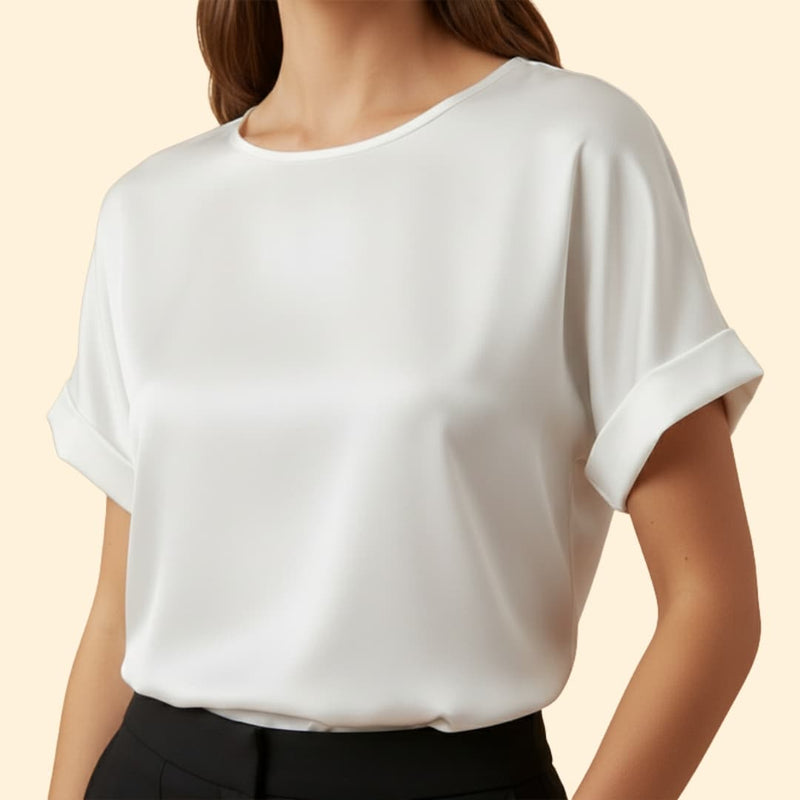 Women’s Elegant Satin T-Shirt