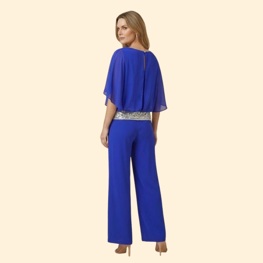 Women's Elegant Sequin Jumpsuit Set