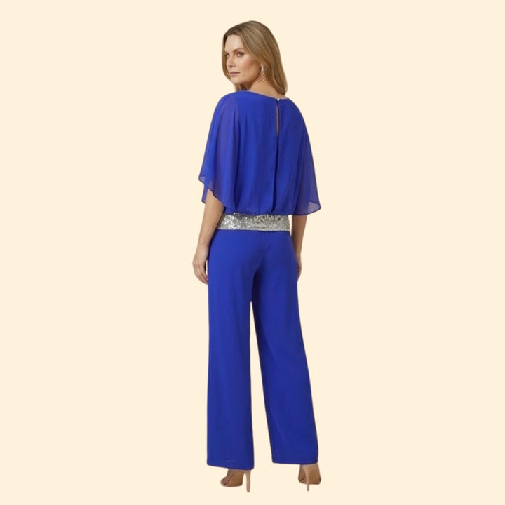 Women's Elegant Sequin Jumpsuit Set