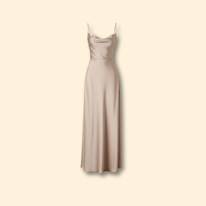 Women’s Elegant Silk Maxi Dress