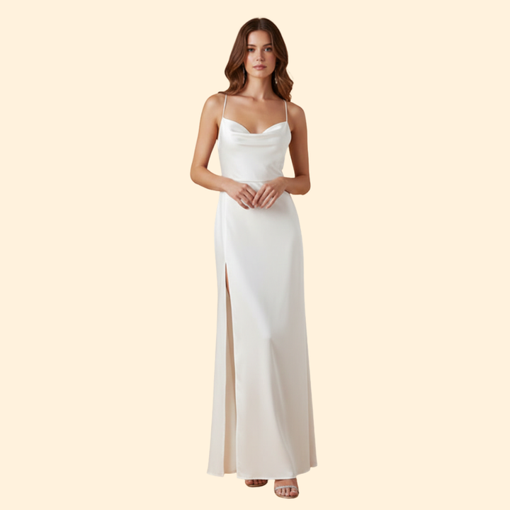 Women’s Elegant Silk Maxi Dress