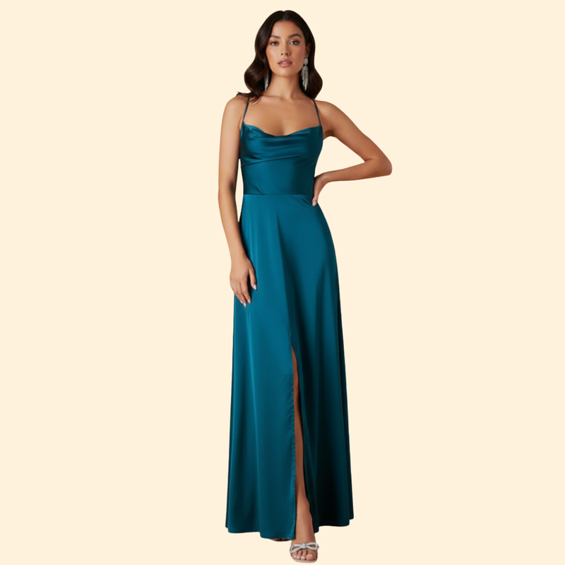 Women’s Elegant Silk Maxi Dress