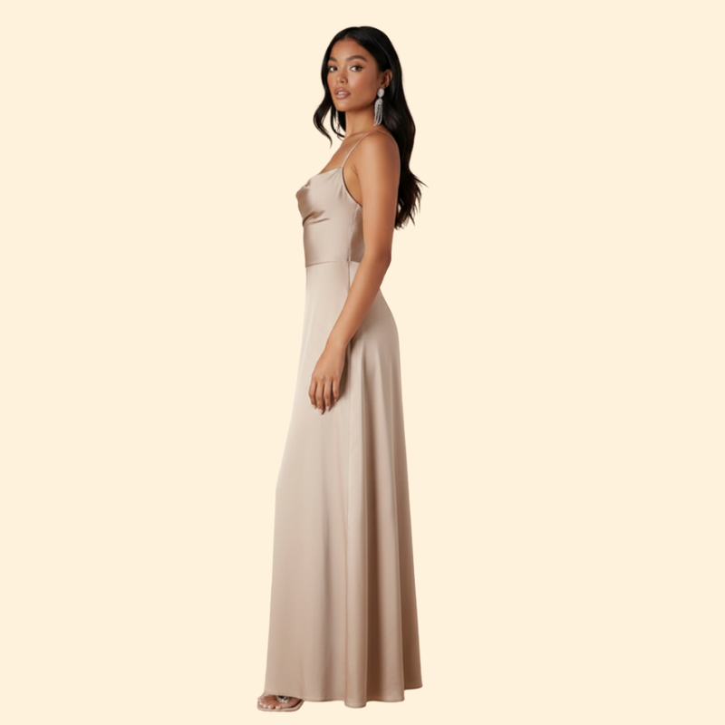 Women’s Elegant Silk Maxi Dress