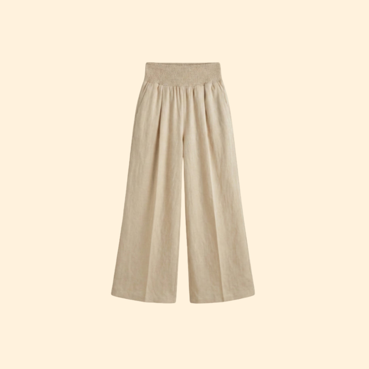 Women's Elegant Smocked Palazzo Pants