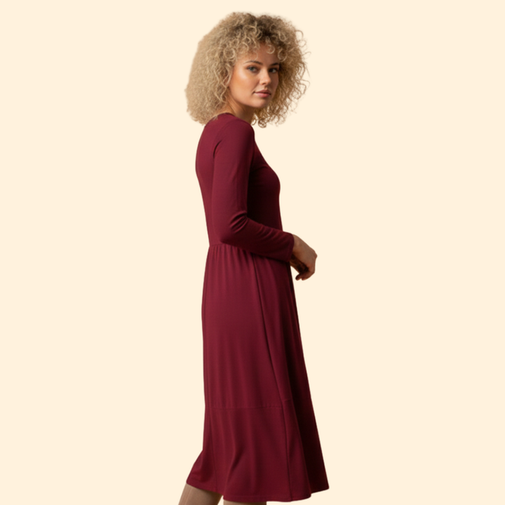Women’s Elegant Solid Dress