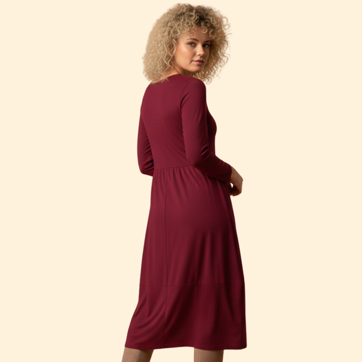 Women’s Elegant Solid Dress