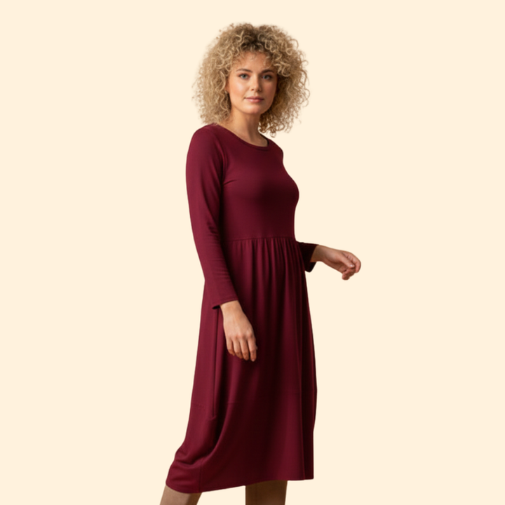Women’s Elegant Solid Dress