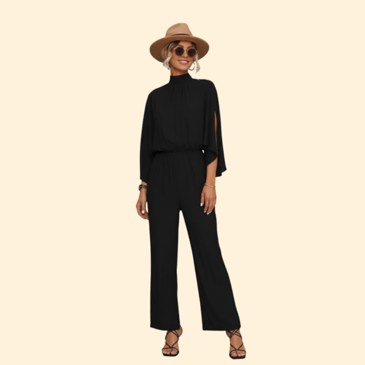 Women's Elegant Stand-Up Collar Jumpsuit