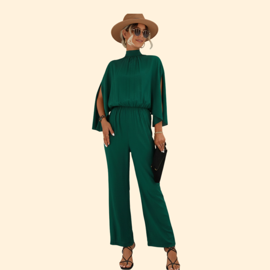 Women's Elegant Stand-Up Collar Jumpsuit