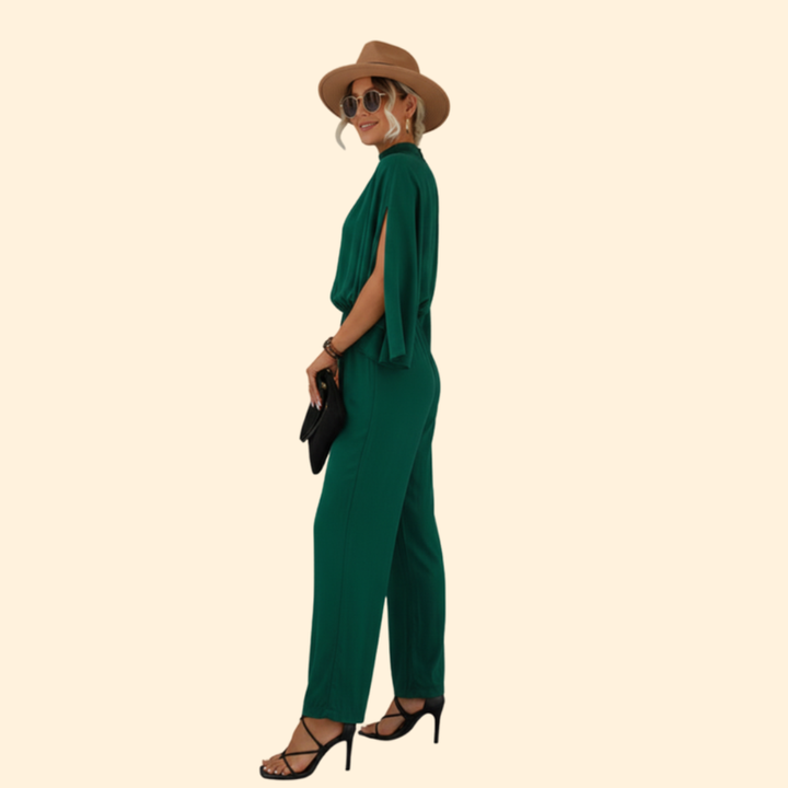 Women's Elegant Stand-Up Collar Jumpsuit