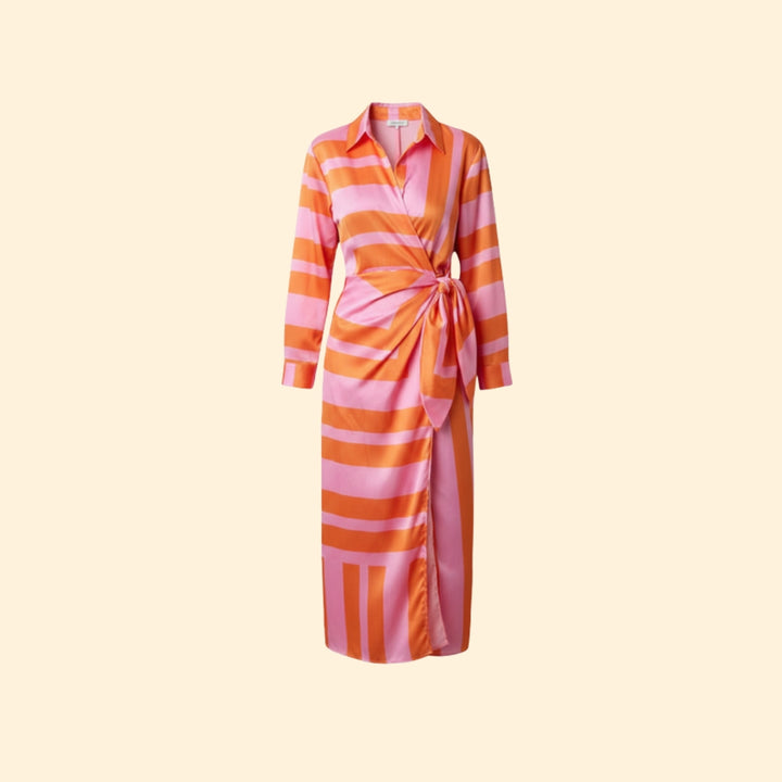 Women's Elegant Striped Maxi Dress