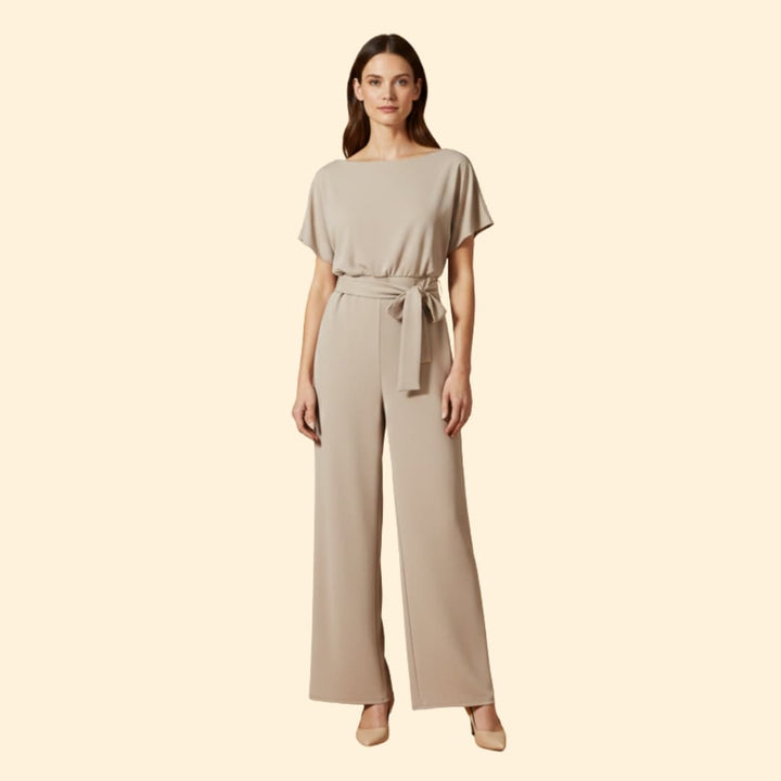 Women's Elegant Tie-Waist Jumpsuit
