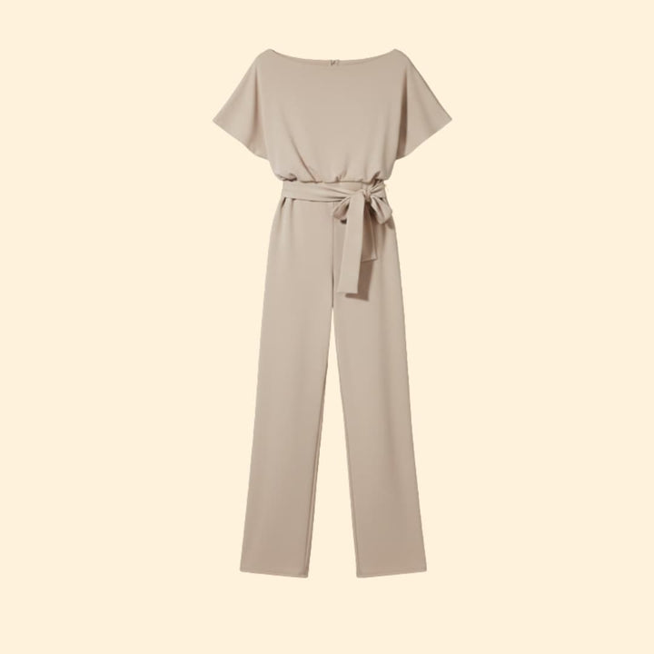 Women's Elegant Tie-Waist Jumpsuit