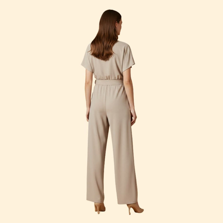 Women's Elegant Tie-Waist Jumpsuit