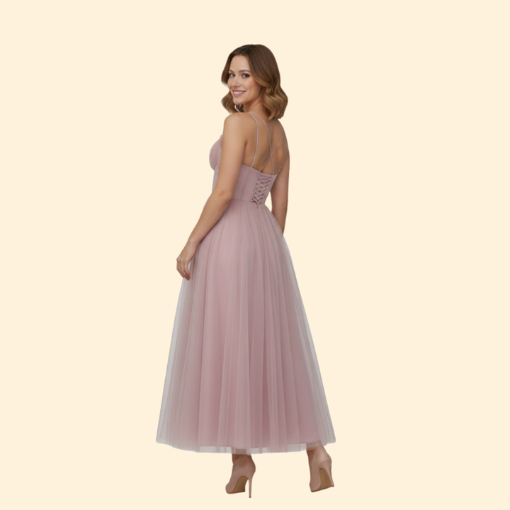 Women's Elegant Tulle Ball Gown Dress