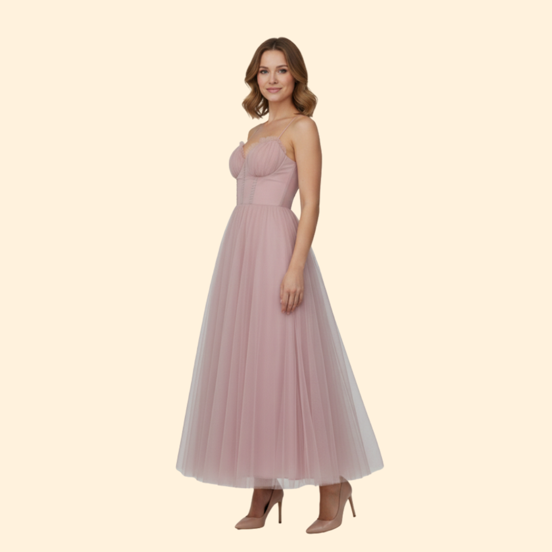 Women's Elegant Tulle Ball Gown Dress