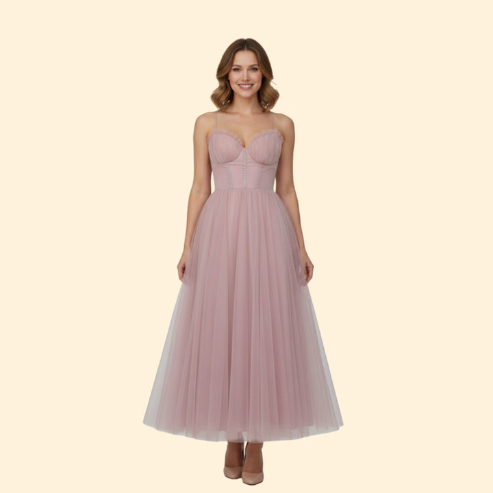 Women's Elegant Tulle Ball Gown Dress