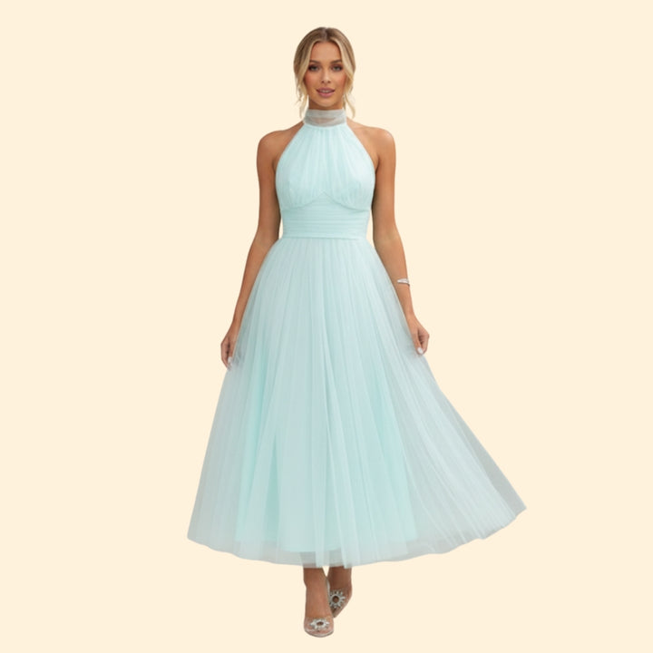 Women's Elegant Tulle Halter Dress