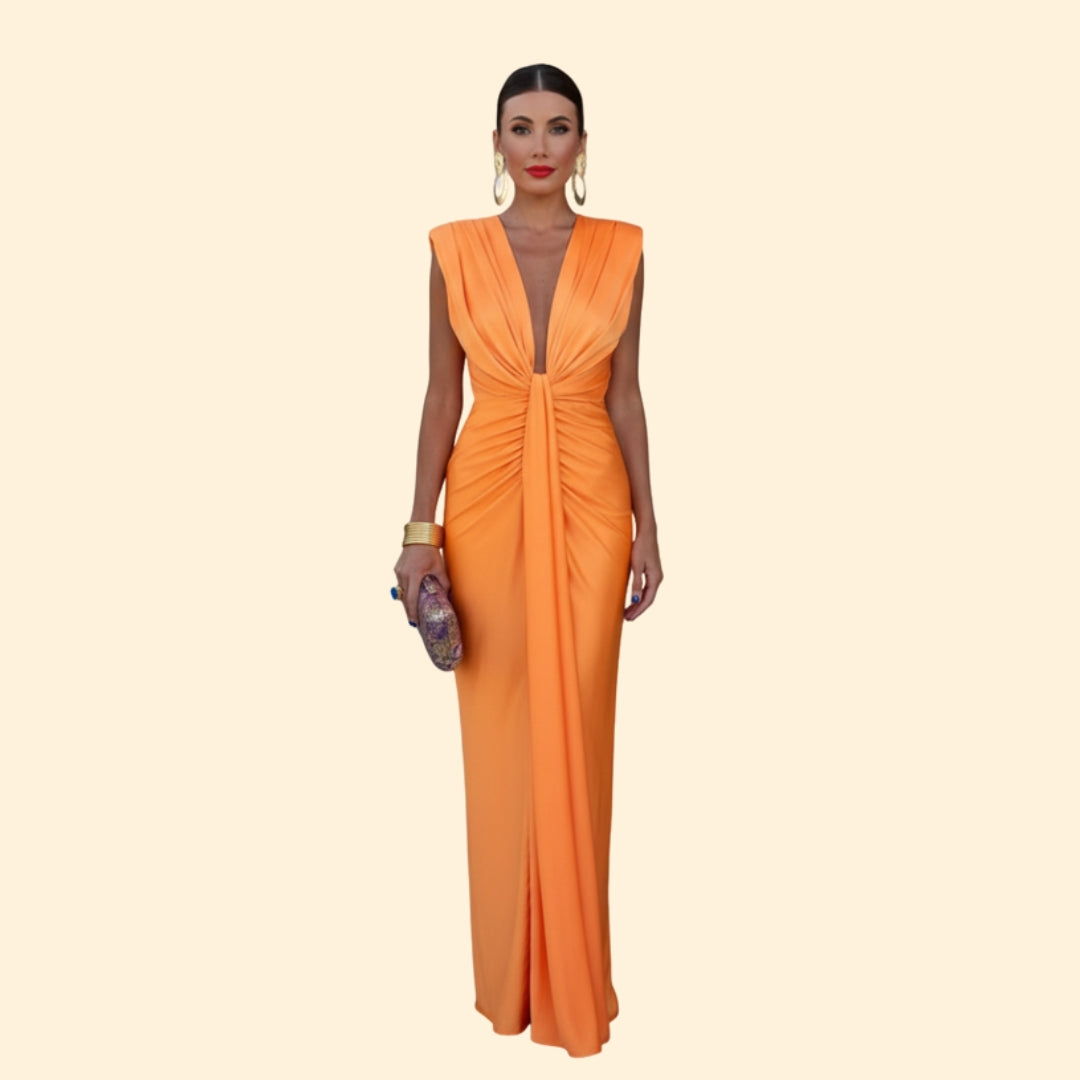 Women's Elegant Twist Maxi Dress
