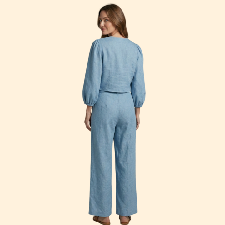 Women's Elegant Two-Piece Tie-Up Set