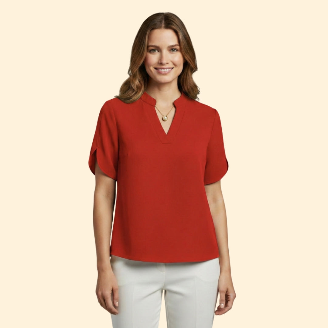 Women's Elegant V-Neck Blouse