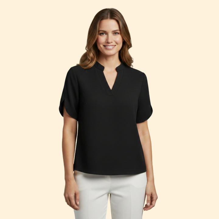 Women's Elegant V-Neck Blouse
