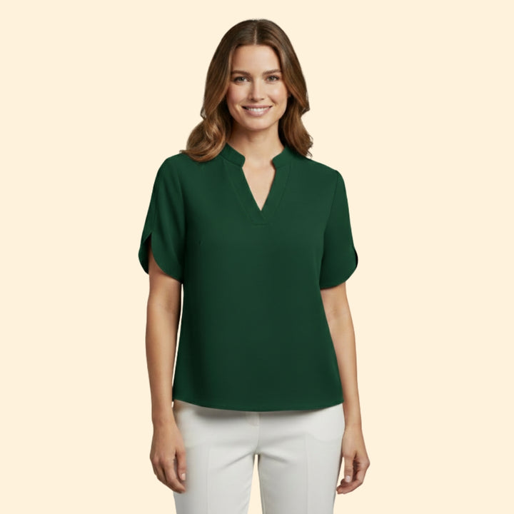 Women's Elegant V-Neck Blouse