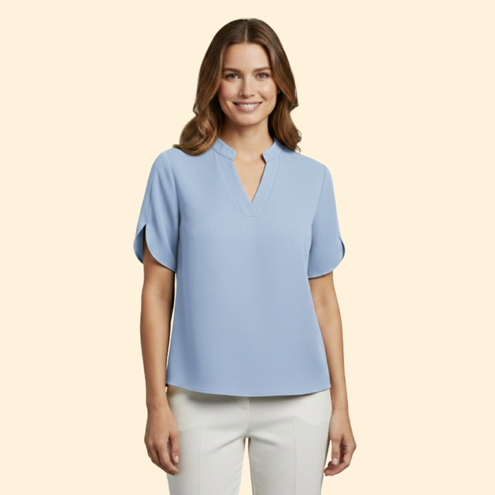 Women's Elegant V-Neck Blouse