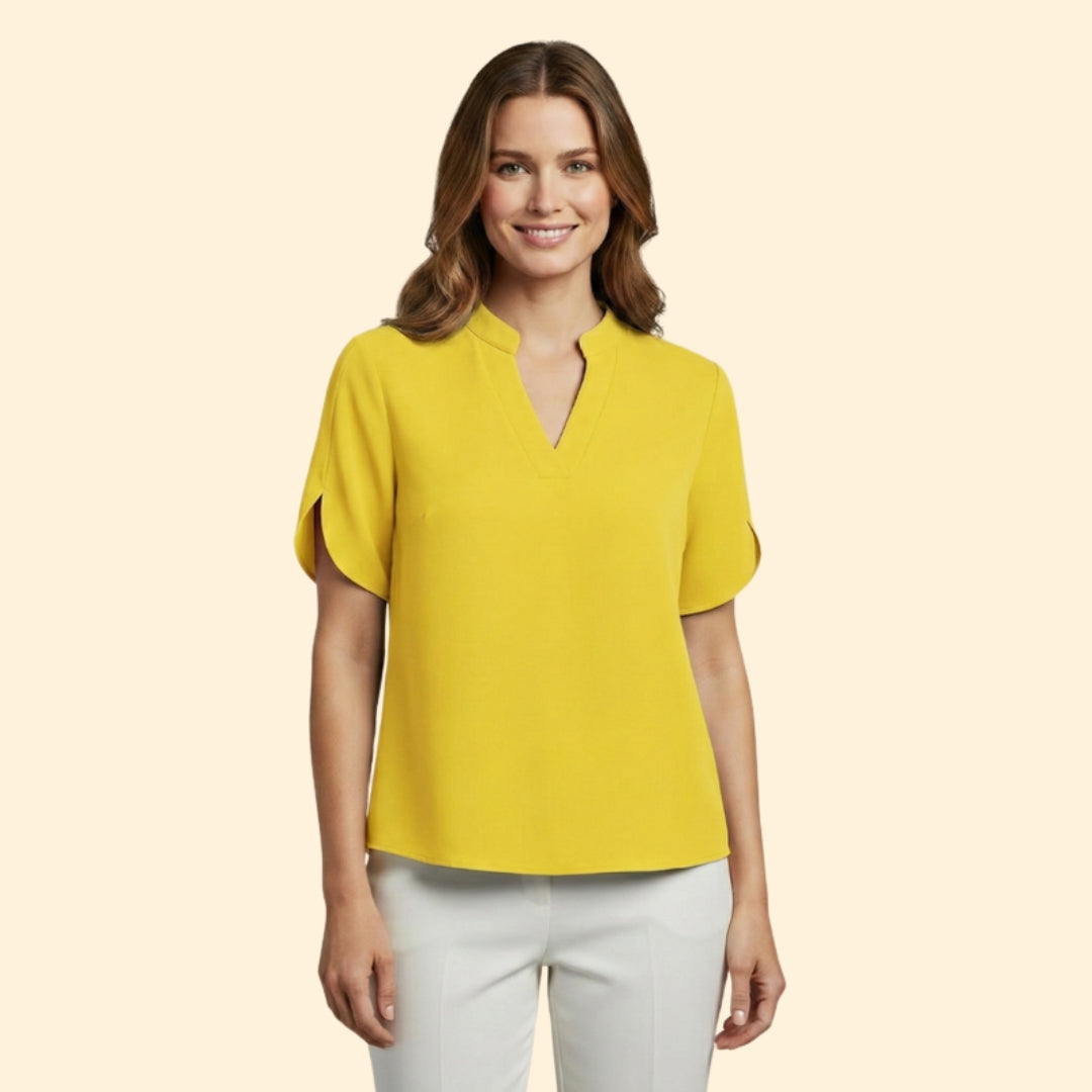 Women's Elegant V-Neck Blouse