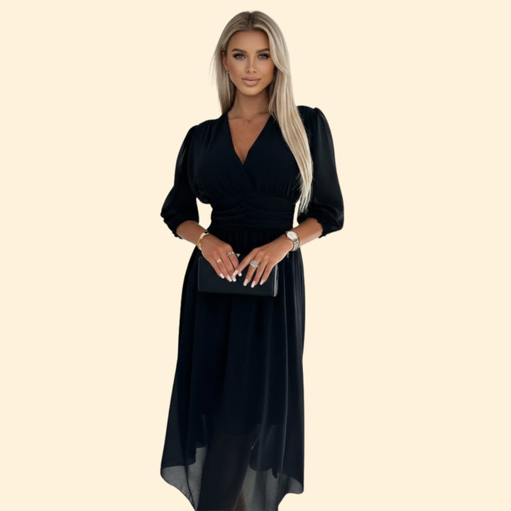 Women's Elegant V-Neck Dress