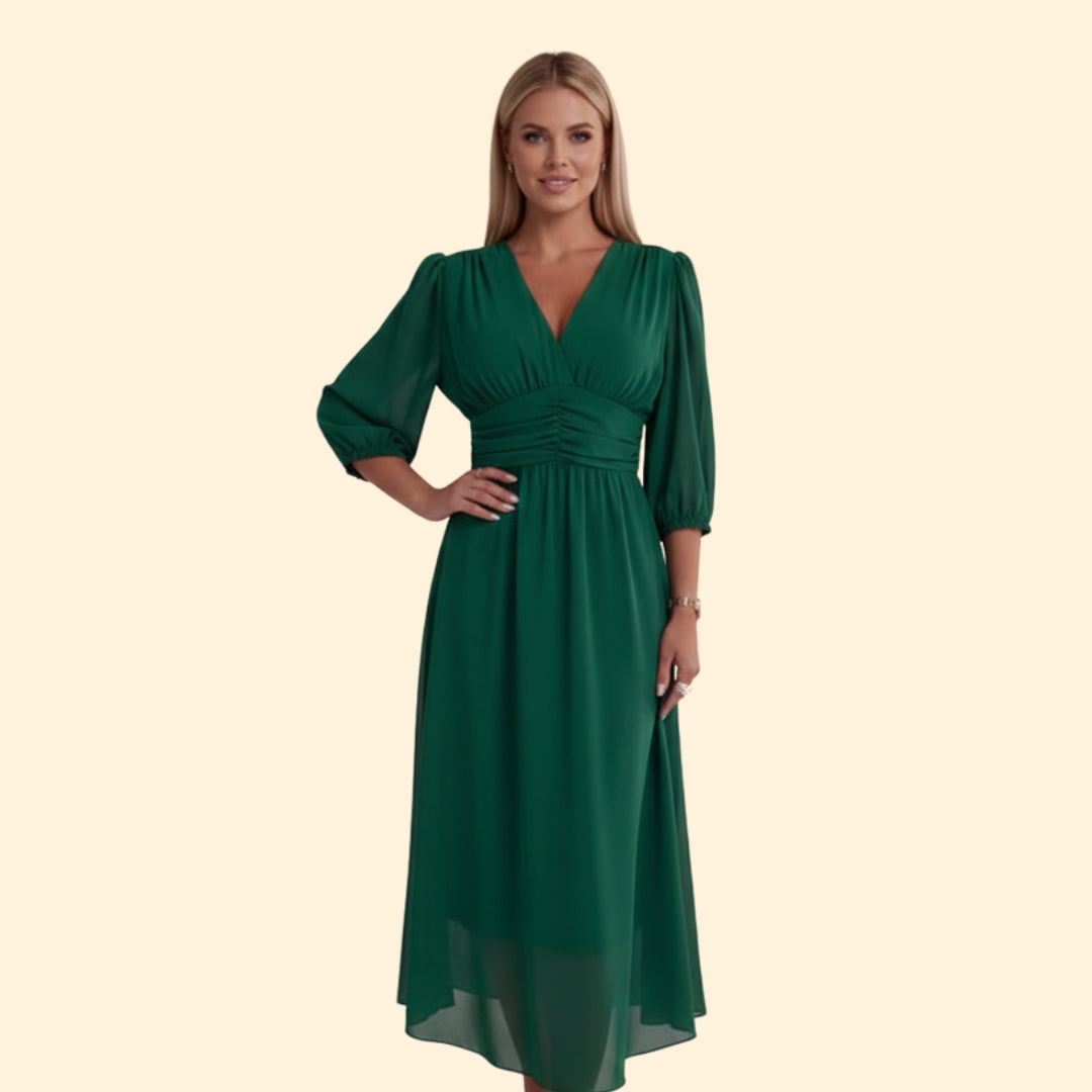 Women's Elegant V-Neck Dress