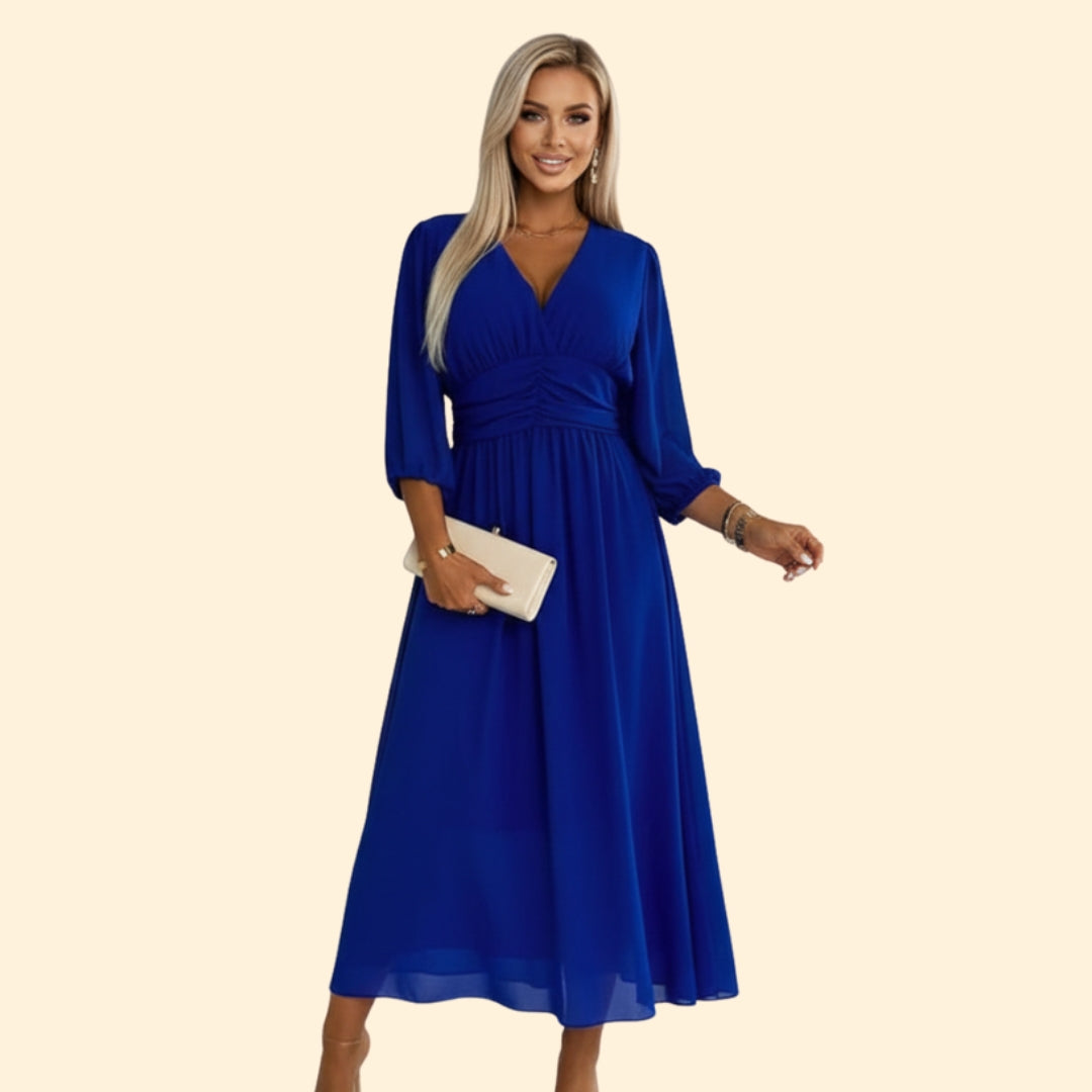 Women's Elegant V-Neck Dress