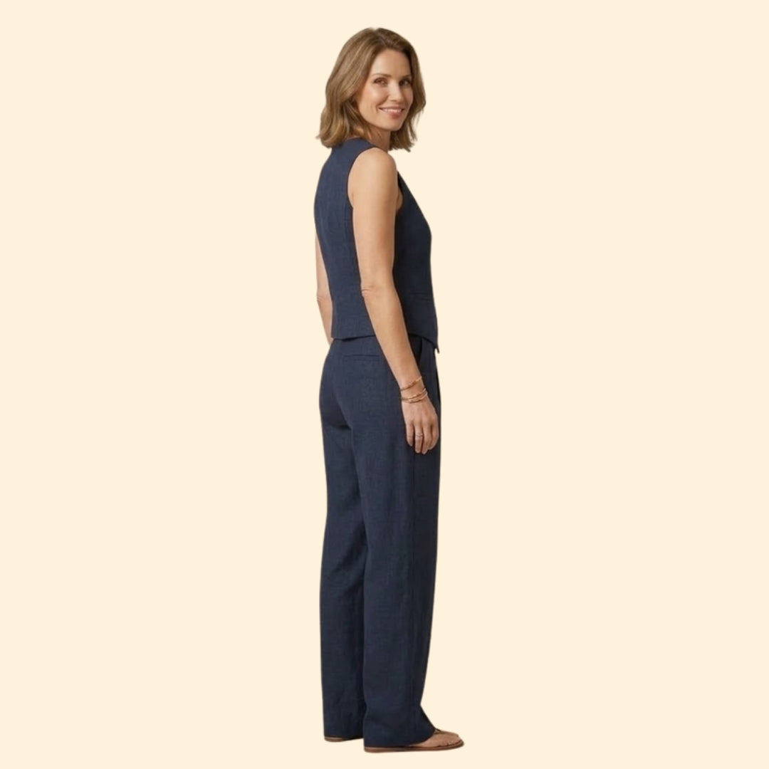 Women's Elegant Vest & Pants Set