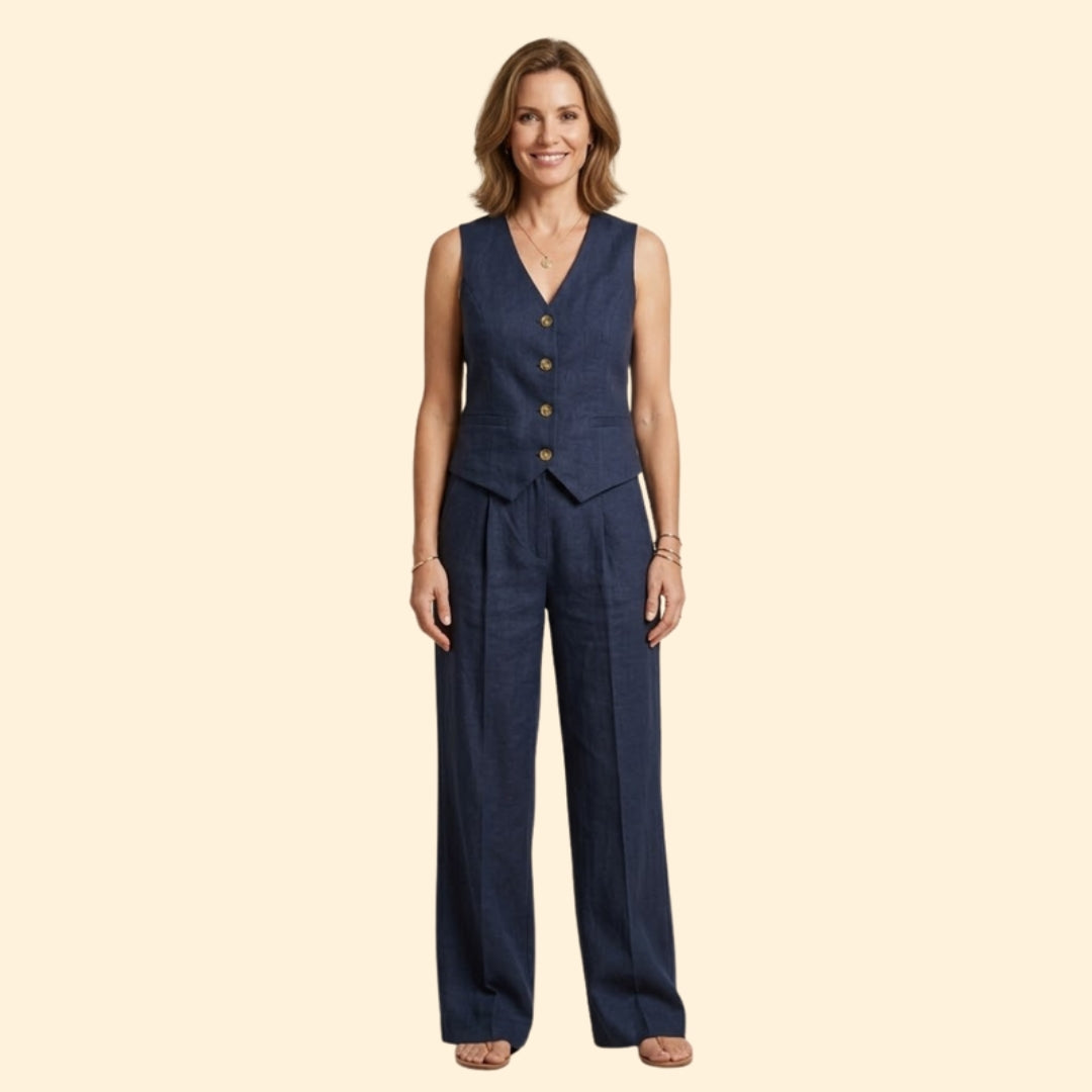 Women's Elegant Vest & Pants Set
