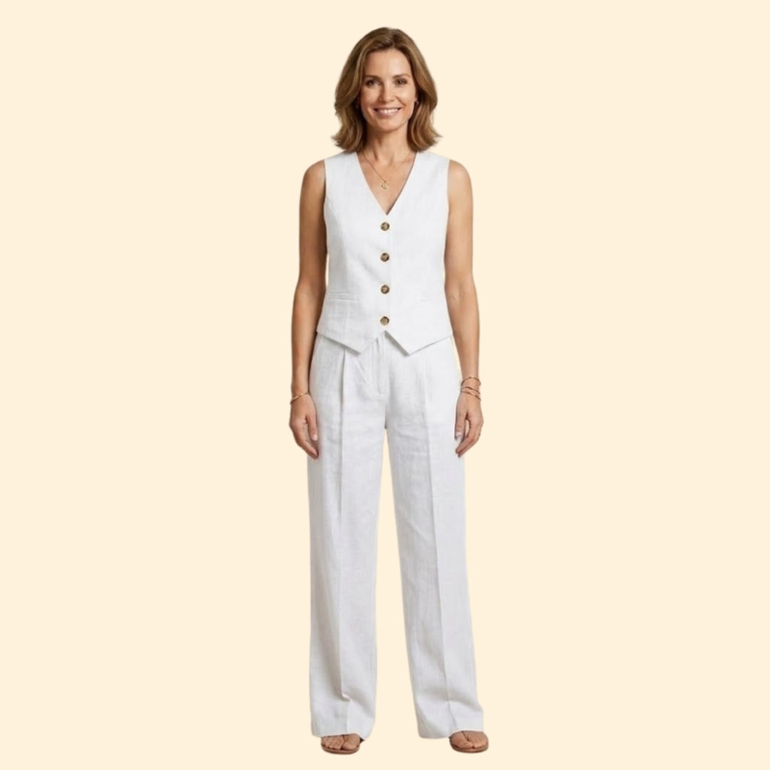 Women's Elegant Vest & Pants Set