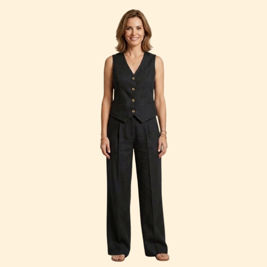 Women's Elegant Vest & Pants Set