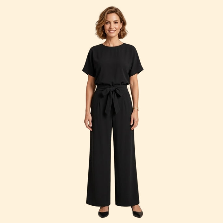 Women's Elegant Waist Tie Jumpsuit