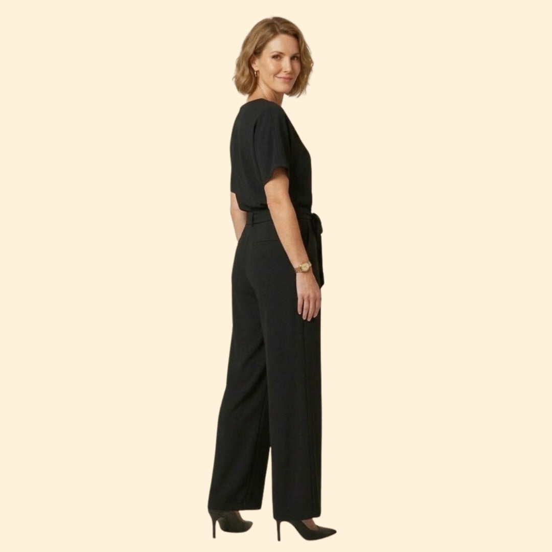Women's Elegant Waist Tie Jumpsuit