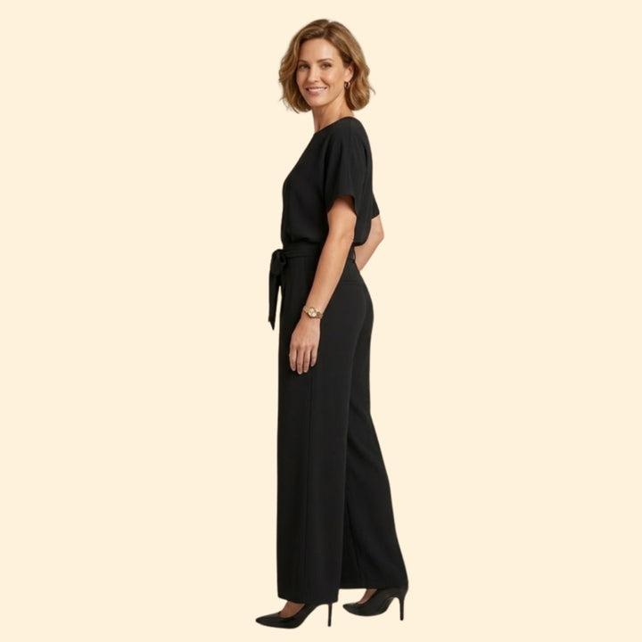Women's Elegant Waist Tie Jumpsuit
