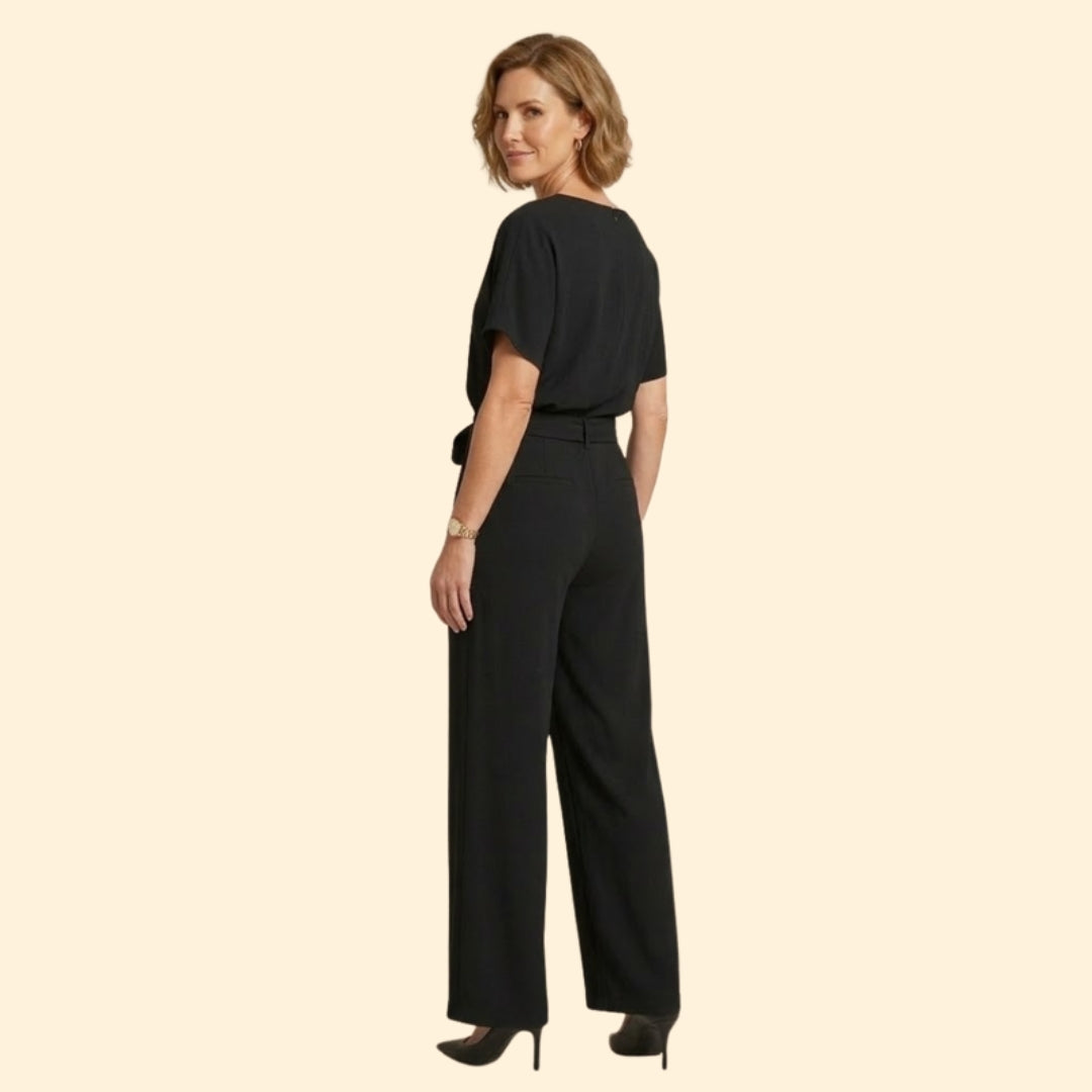 Women's Elegant Waist Tie Jumpsuit