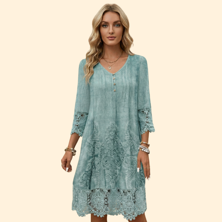 Women's Embroidered Lace Dress