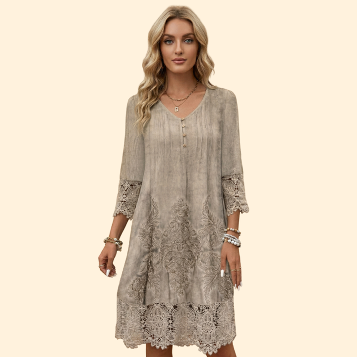 Women's Embroidered Lace Dress