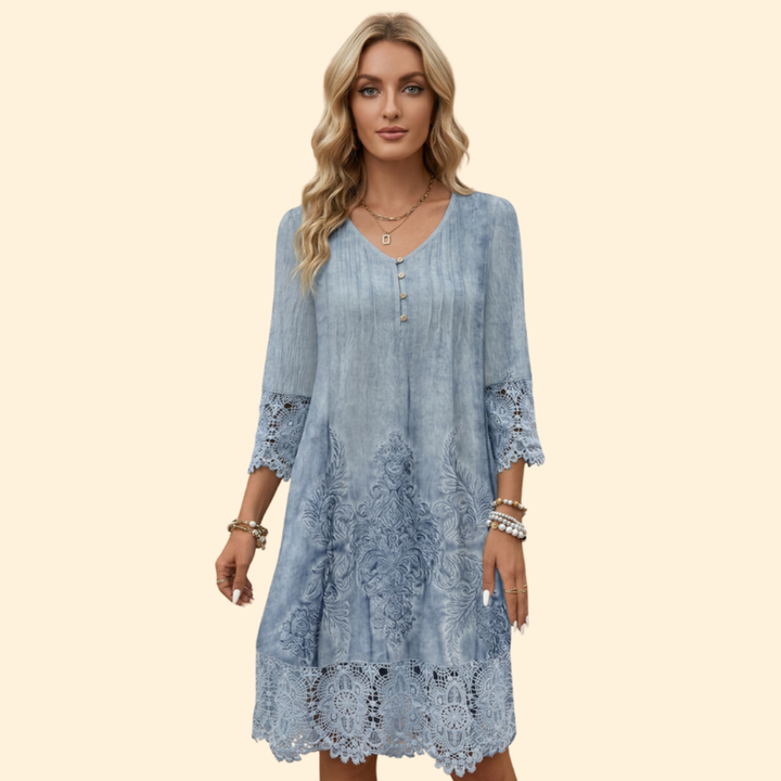 Women's Embroidered Lace Dress
