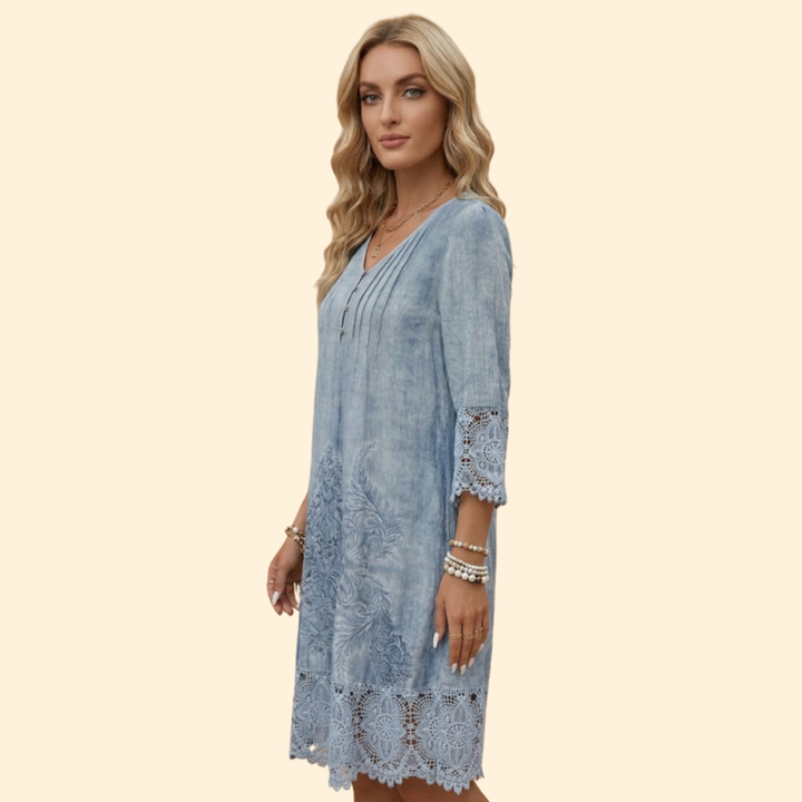 Women's Embroidered Lace Dress