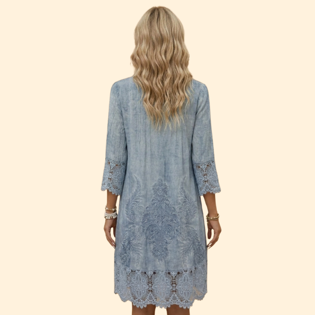 Women's Embroidered Lace Dress