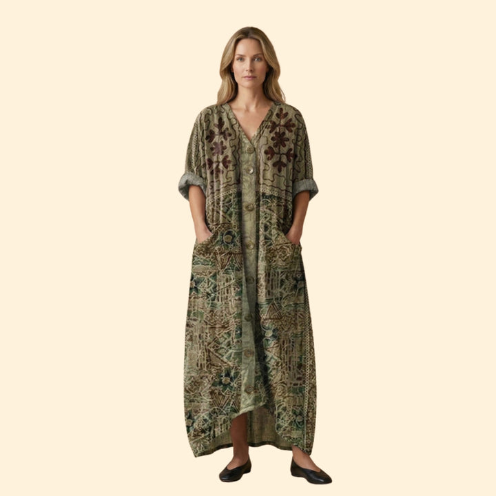 Women's Embroidered Maxi Dress