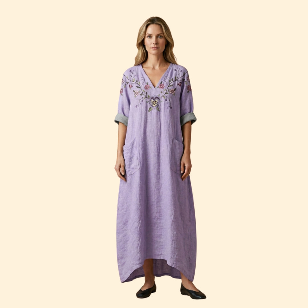 Women's Embroidered Maxi Dress