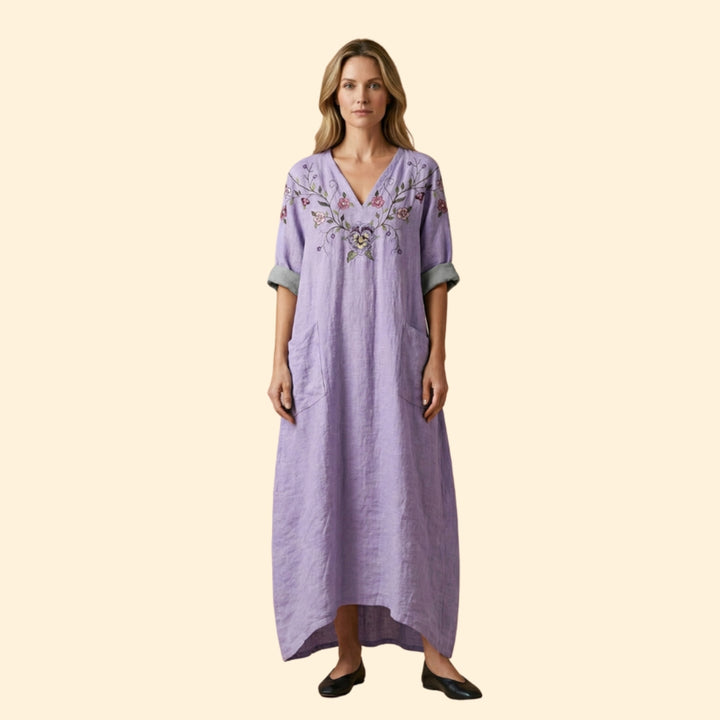 Women's Embroidered Maxi Dress